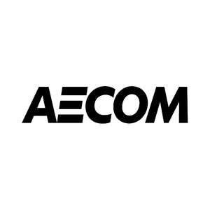 AECOM logo on a transparent background