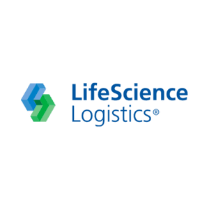 LifeScience Logistics logo on a transparent background
