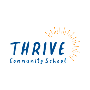 Thrive Community School logo on a transparent background